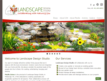 Tablet Screenshot of landscapedesignstudio.com